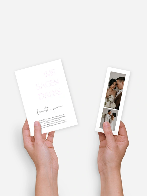 Dankeskarte Hochzeit The Big Day