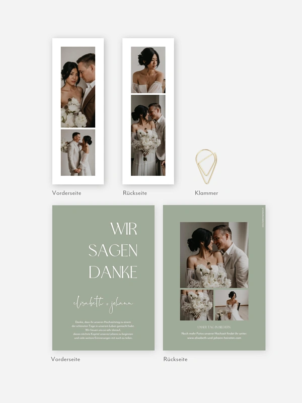 Dankeskarte Hochzeit The Big Day