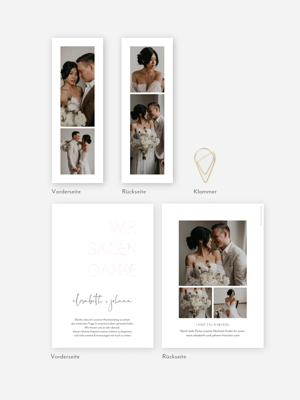 Dankeskarte Hochzeit The Big Day