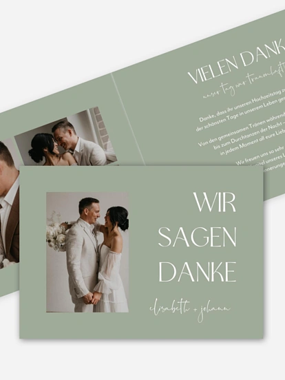 Dankeskarte Hochzeit The Big Day