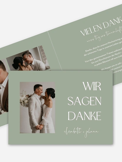 Dankeskarte Hochzeit The Big Day