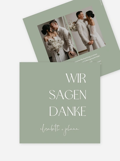 Dankeskarte Hochzeit The Big Day