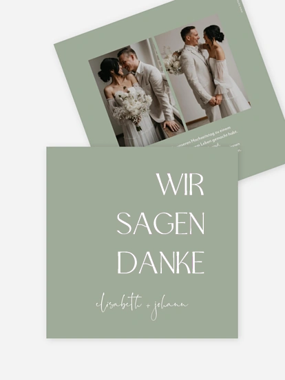 Dankeskarte Hochzeit The Big Day