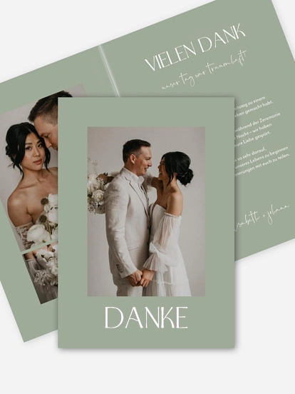 Dankeskarte Hochzeit The Big Day