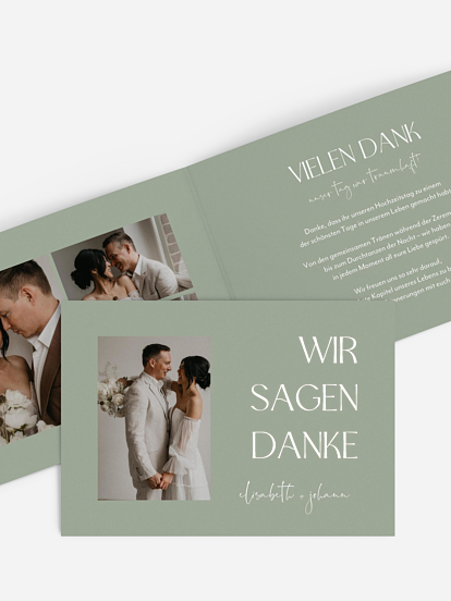 Dankeskarte Hochzeit The Big Day