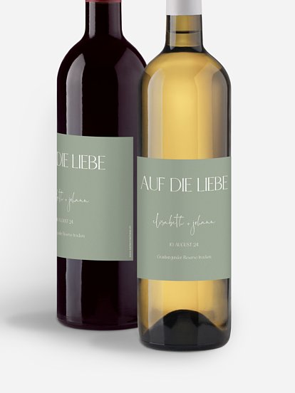 Flaschenetikett Hochzeit The Big Day