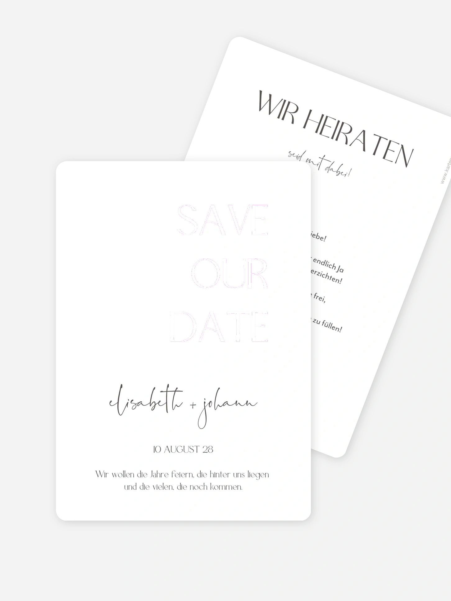 Save-the-Date Karte The Big Day