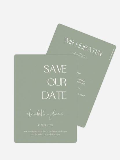 Save-the-Date Karte The Big Day