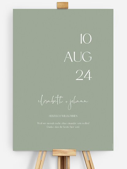 Willkommensschild The Big Day