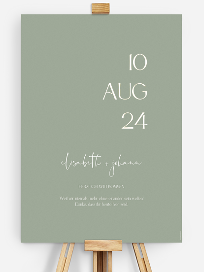 Willkommensschild The Big Day