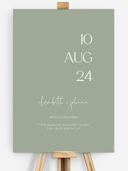 Willkommensschild The Big Day