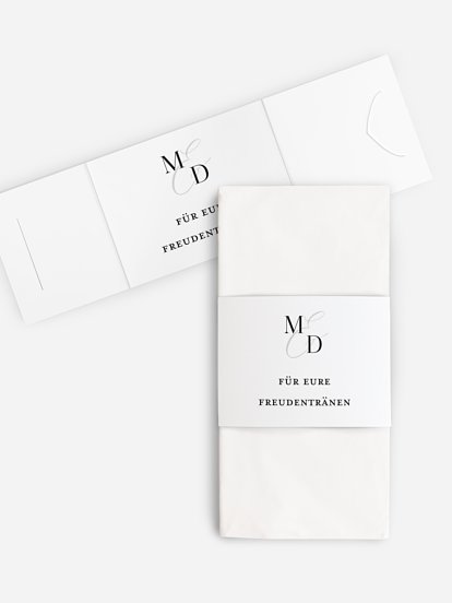 Freudentränen-Taschentücher Elegant Love