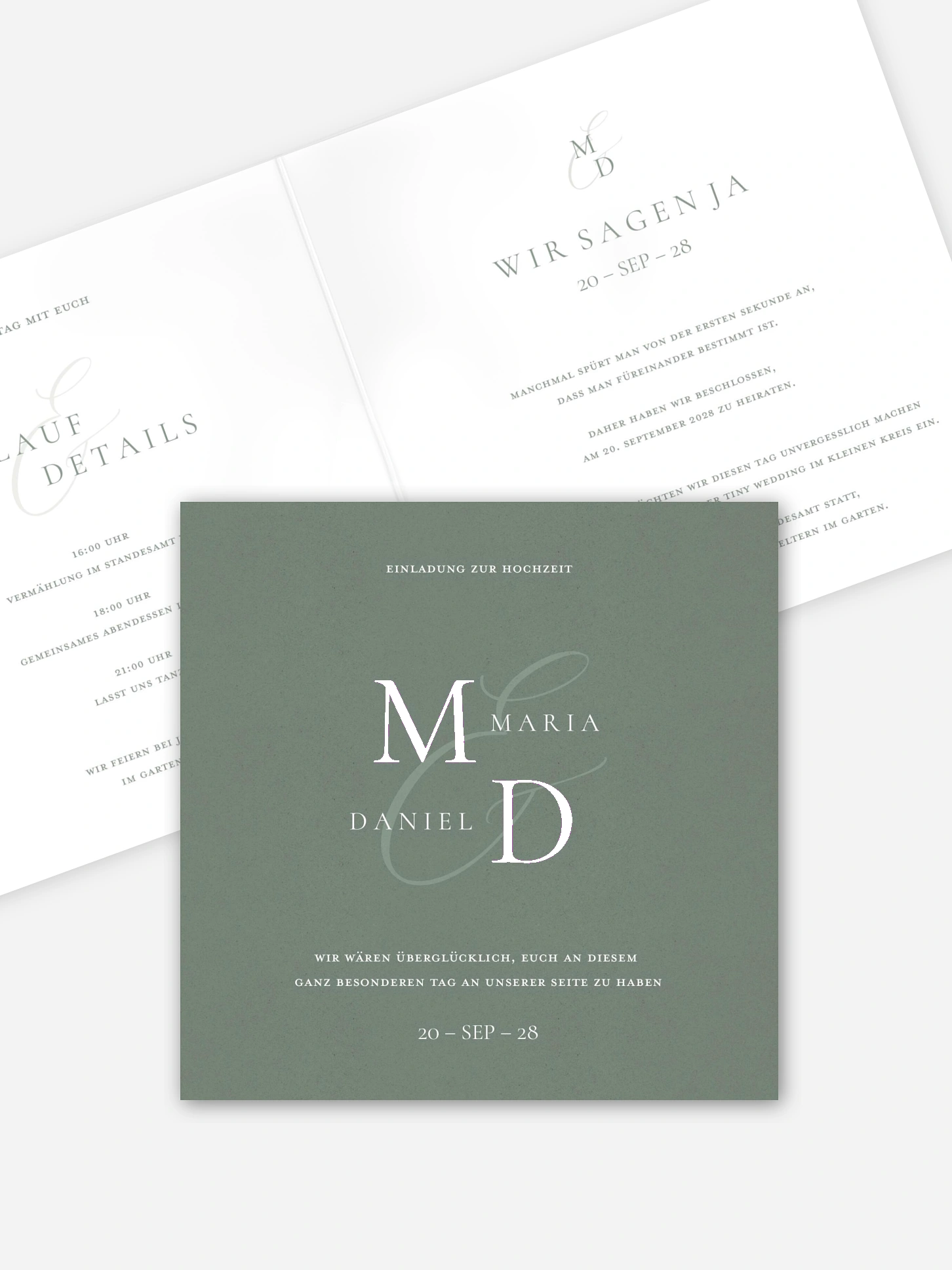 Hochzeitseinladung Elegant Love