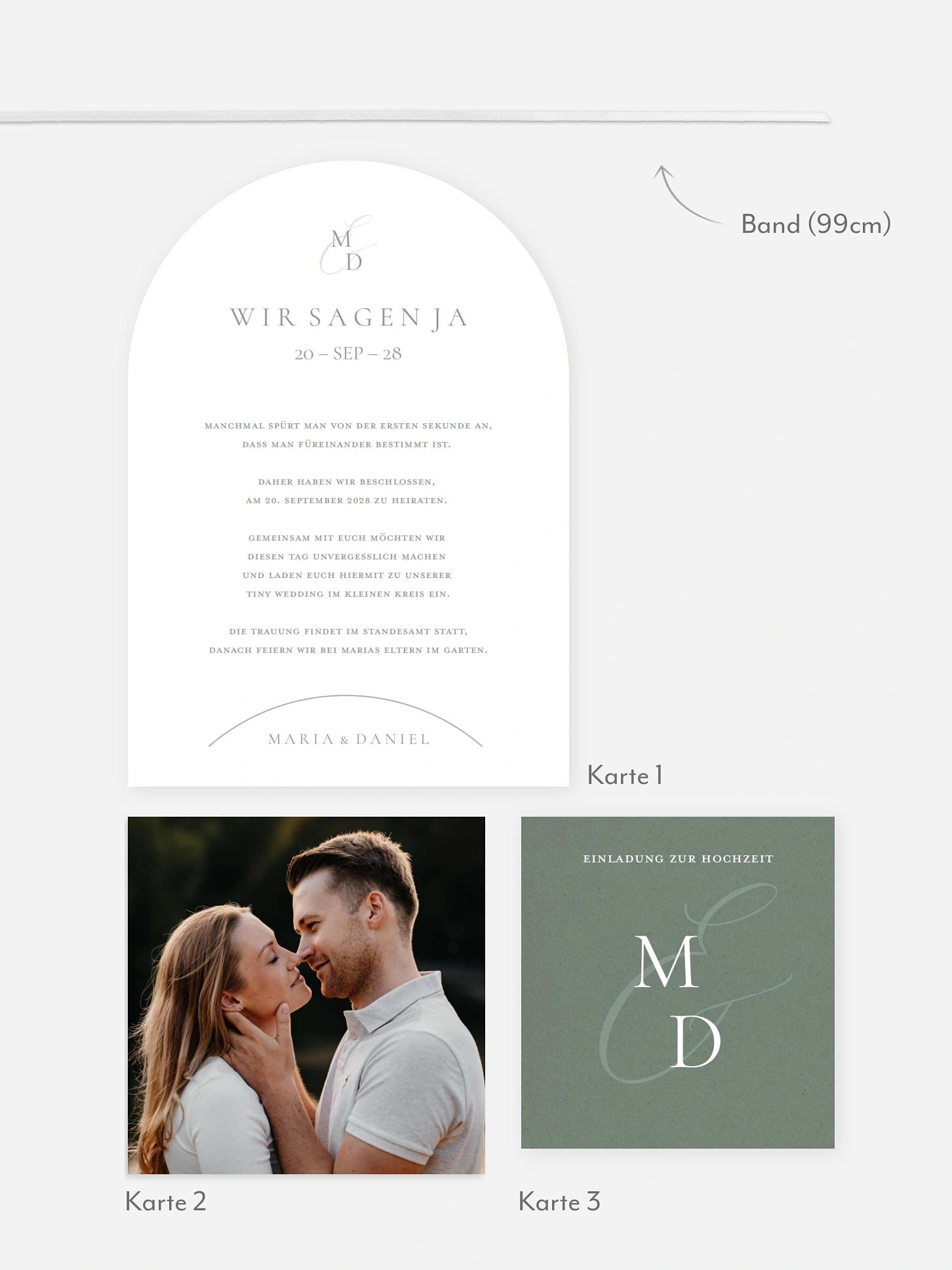 Hochzeitseinladung Elegant Love