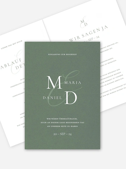 Hochzeitseinladung Elegant Love