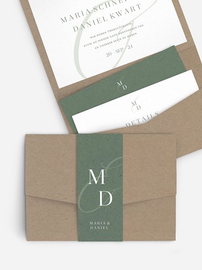 Hochzeitseinladung Elegant Love