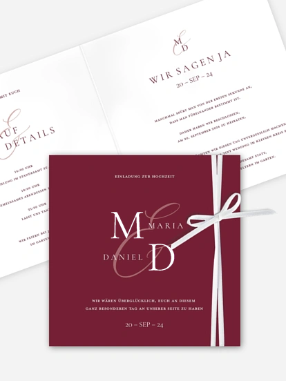 Hochzeitseinladung Elegant Love