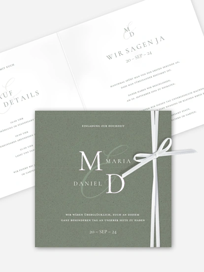 Hochzeitseinladung Elegant Love