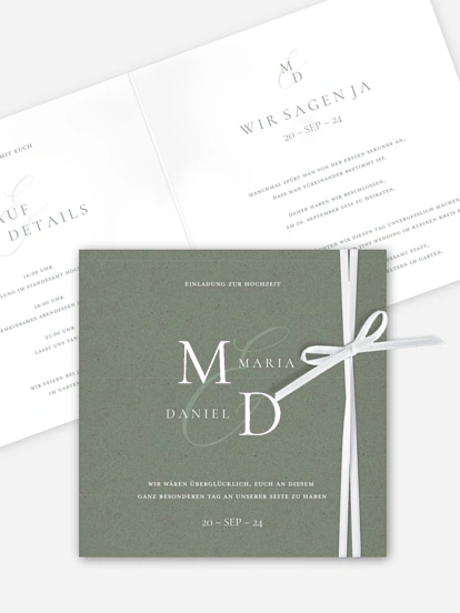 Hochzeitseinladung Elegant Love