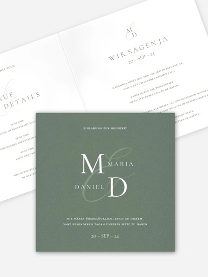 Hochzeitseinladung Elegant Love