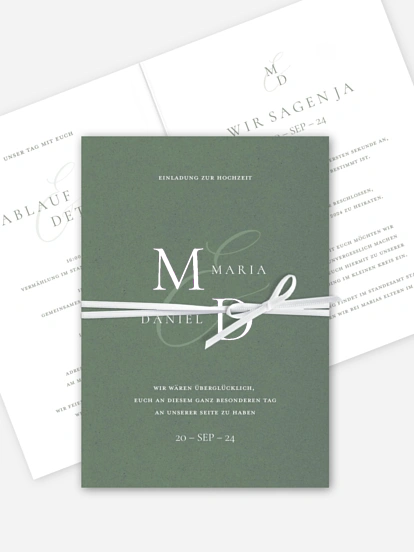 Hochzeitseinladung Elegant Love