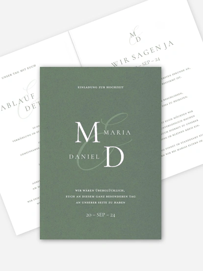 Hochzeitseinladung Elegant Love