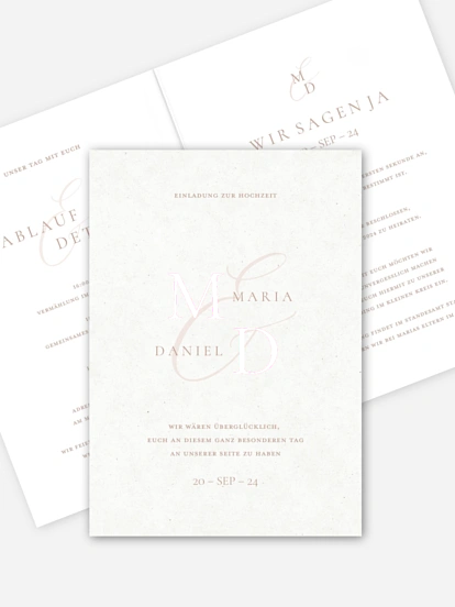 Hochzeitseinladung Elegant Love