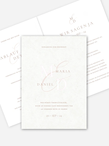Hochzeitseinladung Elegant Love