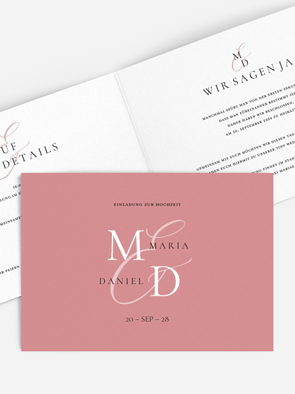 Hochzeitseinladung Elegant Love