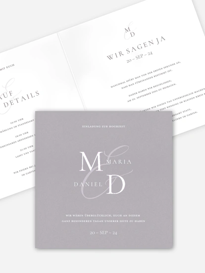 Hochzeitseinladung Elegant Love