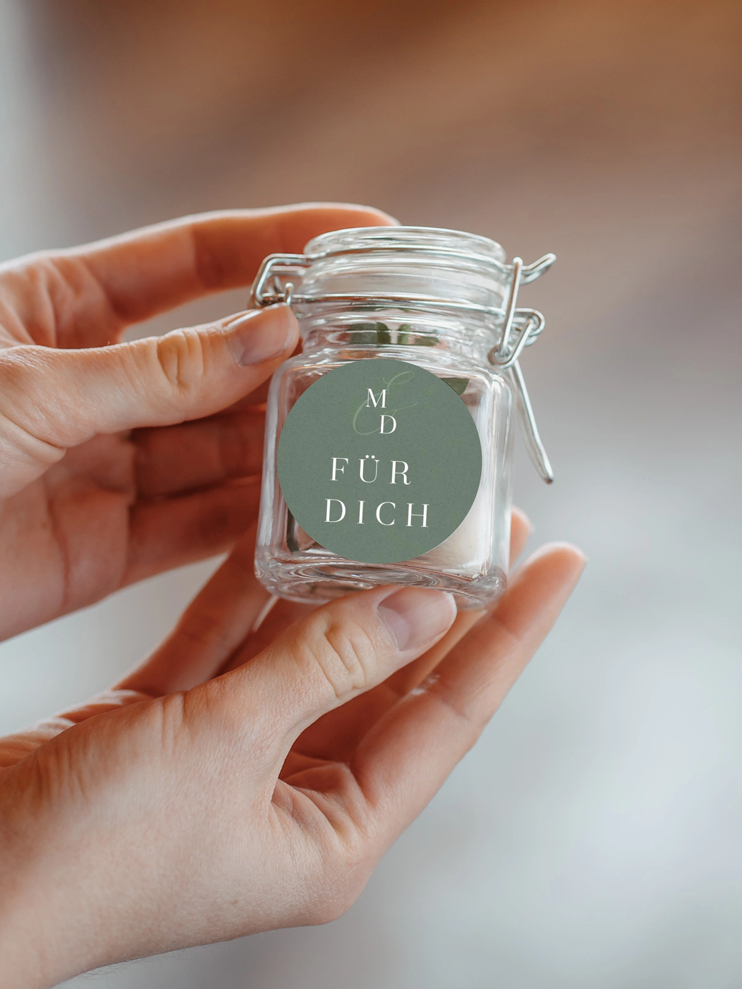 Geschenkaufkleber Hochzeit Elegant Love