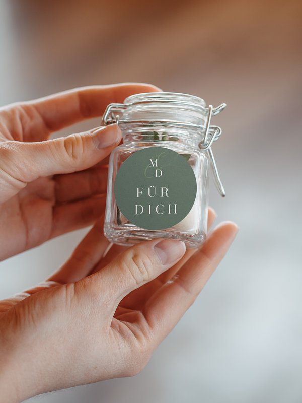 Geschenkaufkleber Hochzeit Elegant Love