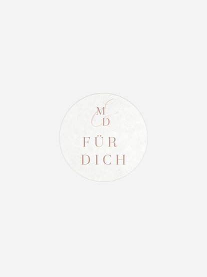 Geschenkaufkleber Hochzeit Elegant Love