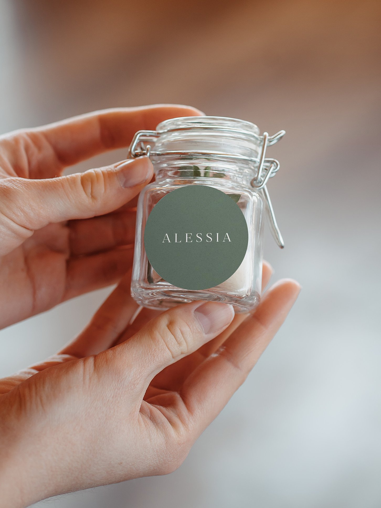 Geschenkaufkleber personalisiert Elegant Love