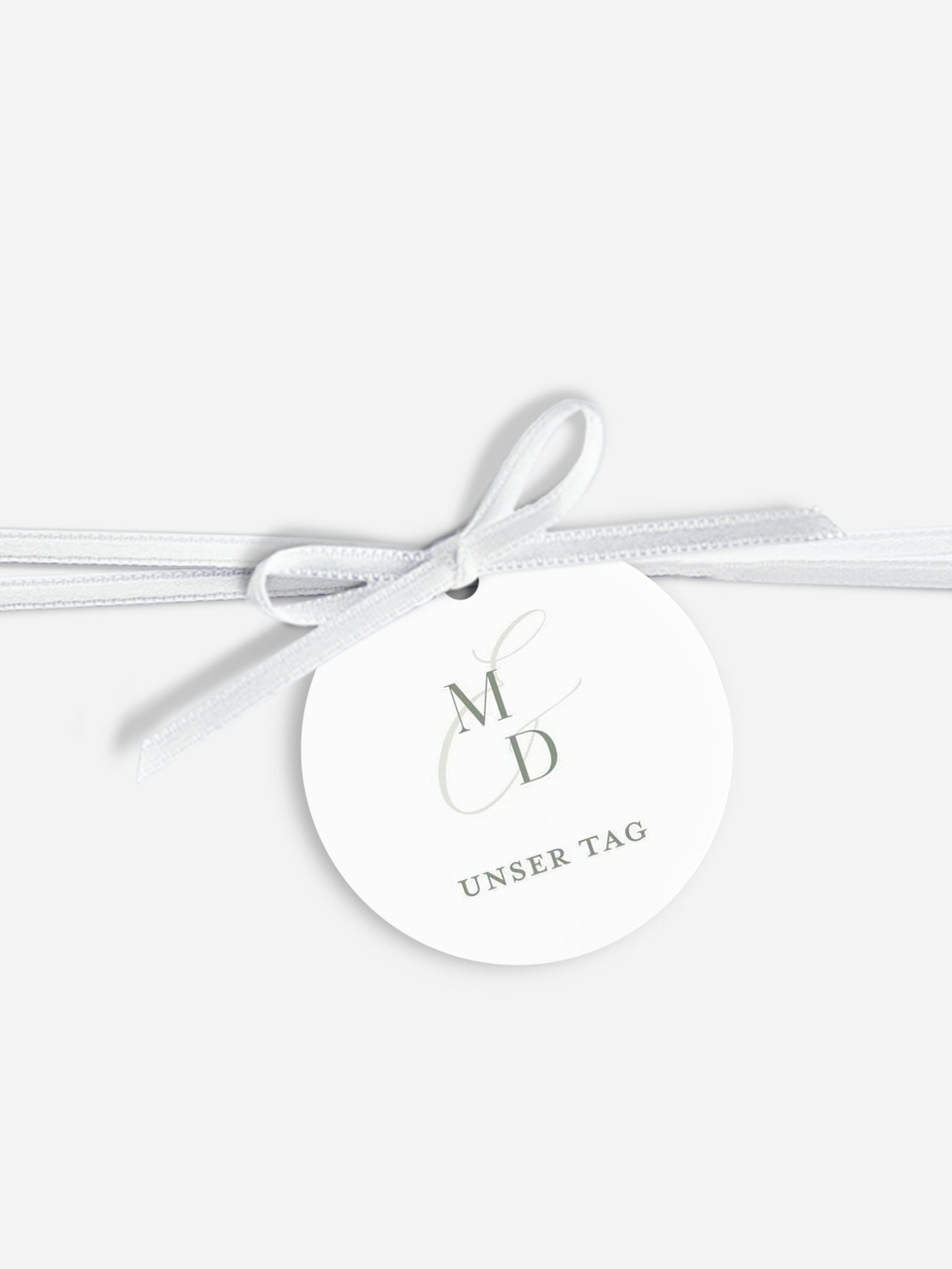 Anhänger mit Band zur Hochzeit Elegant Love
