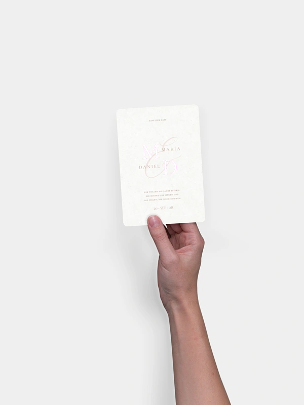Save-the-Date Karte Elegant Love