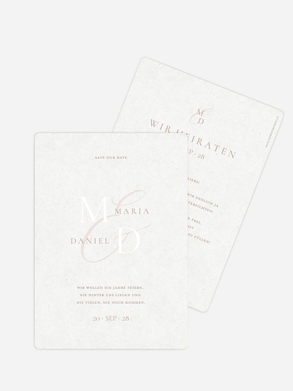 Save-the-Date Karte Elegant Love