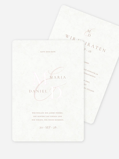 Save-the-Date Karte Elegant Love