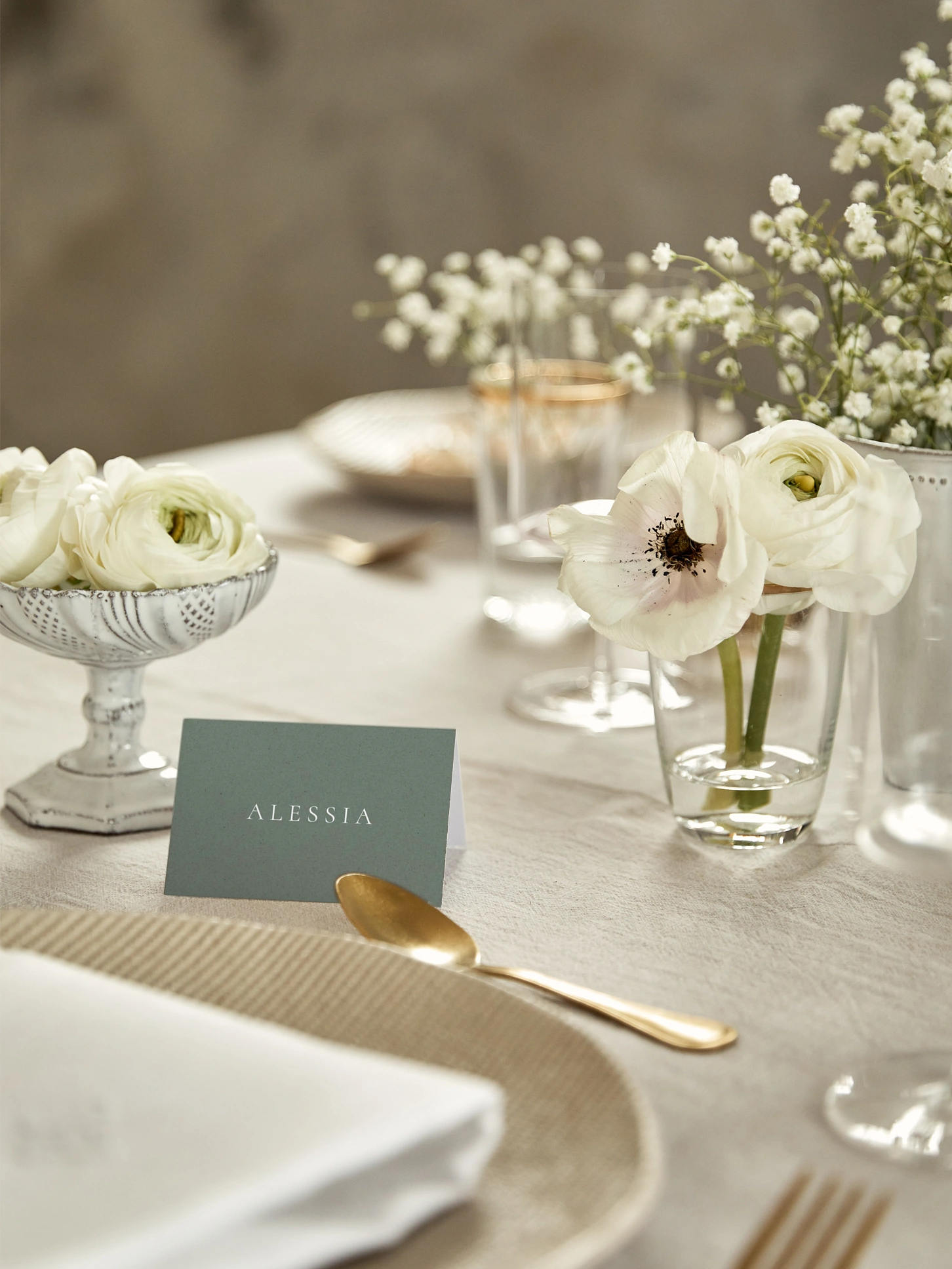 Tischkarte Hochzeit Elegant Love