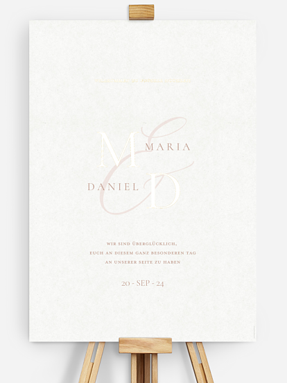 Willkommensschild Elegant Love