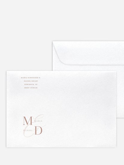 Briefumschlag mit Motiv Elegant Love