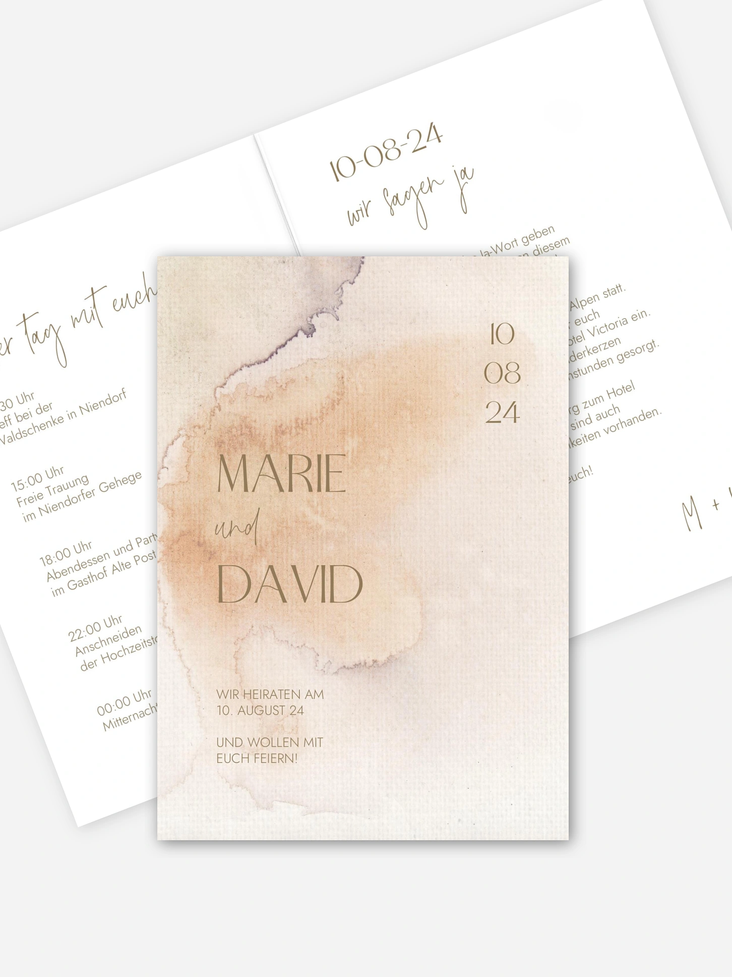 Hochzeitseinladung Soft Canvas