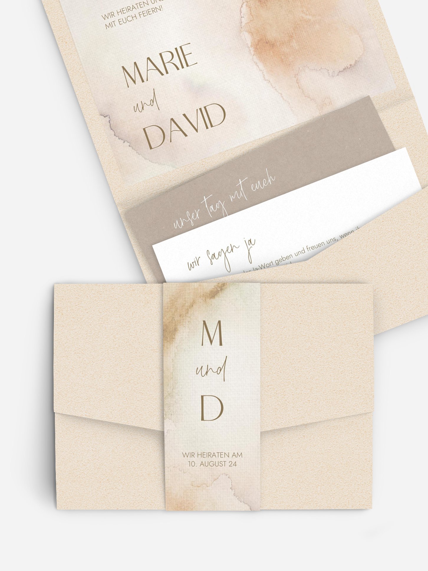 Hochzeitseinladung Soft Canvas