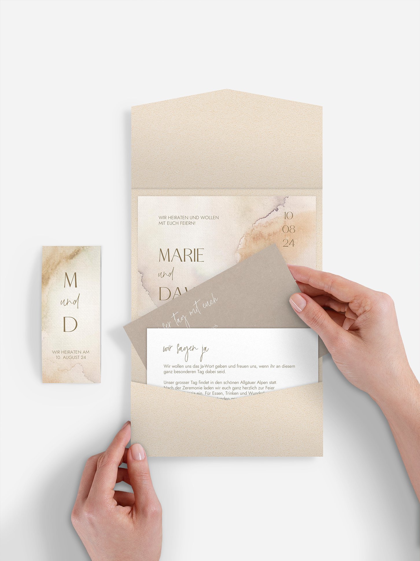 Hochzeitseinladung Soft Canvas