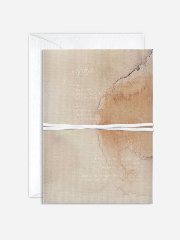 Hochzeitseinladung Soft Canvas