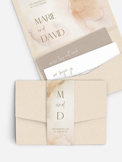 Hochzeitseinladung Soft Canvas