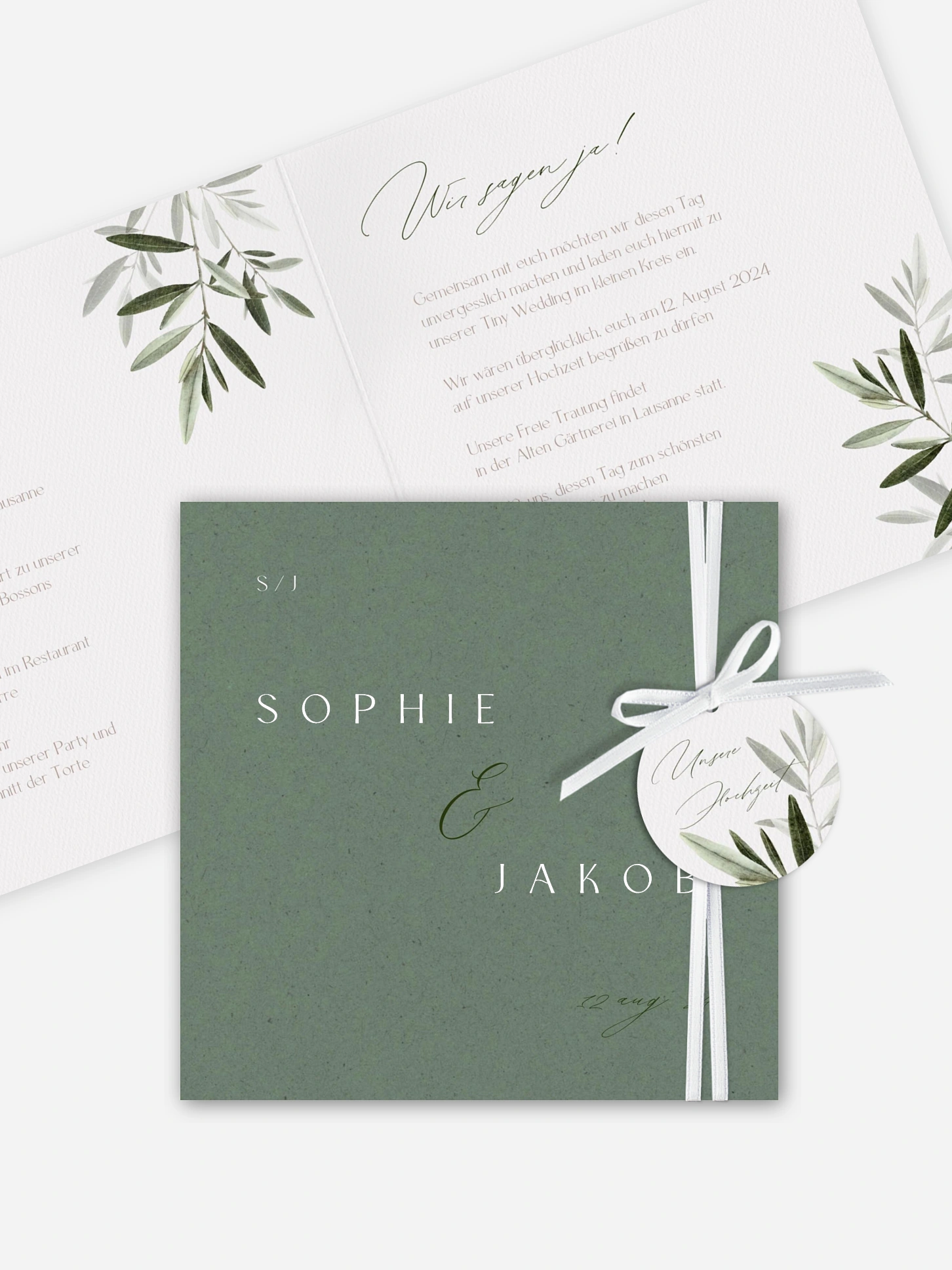 Hochzeitseinladung Tiny Leaves