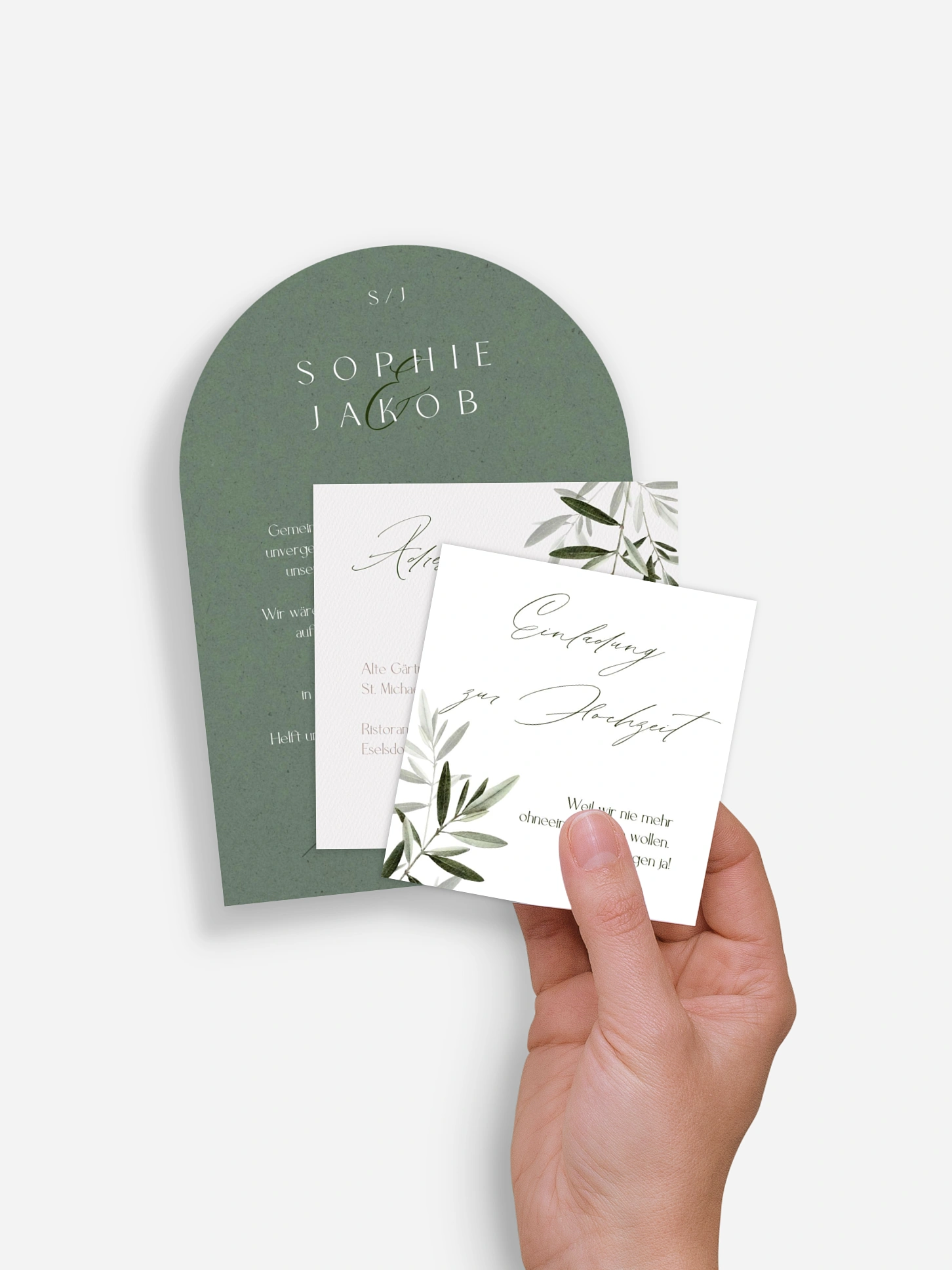 Hochzeitseinladung Tiny Leaves