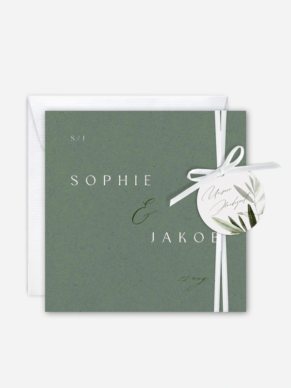 Hochzeitseinladung Tiny Leaves