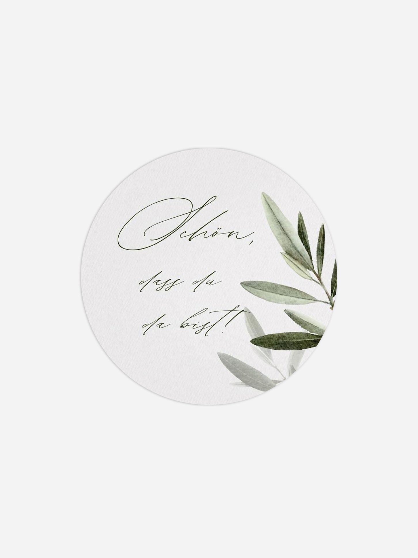 Geschenkaufkleber Hochzeit Tiny Leaves